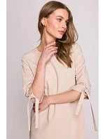 Dámské šaty S393 béžové - Stylove