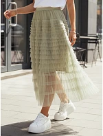PASTELLA zelená tylová sukně FashionStreet CY0423