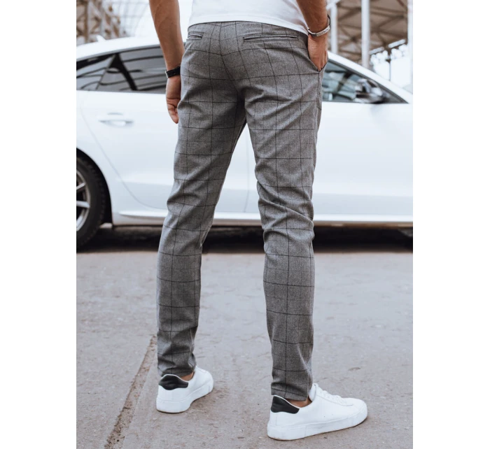 Pánské volnočasové kalhoty tmavě šedé FashionStreet UX4403