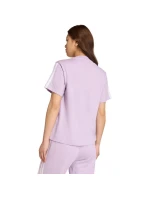 Dámské bavlněné tričko adidas Essentials 3-Stripes světle fialové JV7362 Dámské bavlněné tričko adidas Essentials 3-Stripes světle fialové JV7362