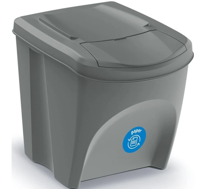 Odpadkové koše 25 l sortibox set4 ks šedý kámen dětské