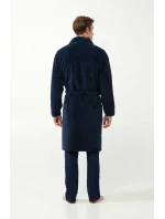 Klasický modrý župan model 20517527 - Vamp Klasický modrý župan model 20517527 - Vamp