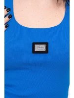 Pruhovaná halenka s halenkou v barvě chrpy Pruhovaná halenka s halenkou v barvě chrpy