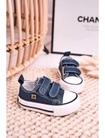 Dětské Tenisky Na Suchý Zip BIG STAR model 21545397 Tmavě Modré - Big Star Shoes Dětské Tenisky Na Suchý Zip BIG STAR model 21545397 Tmavě Modré - Big Star Shoes