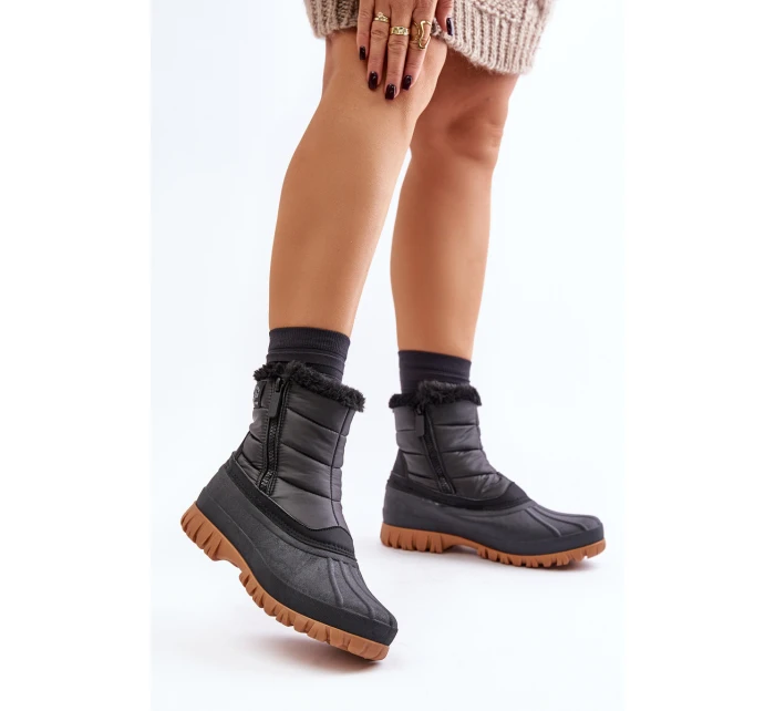 Dámské Sněhule Zateplené Kožešinou Na  Černé model 21676953 - Lee Cooper