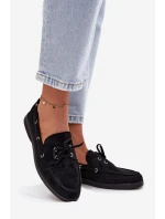 Dámské semišové mokasíny Big Star RR274948 Černé Dámské semišové mokasíny Big Star RR274948 Černé