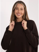 Sukienka RV SK model 21801814 ciemny brązowy - FPrice Sukienka RV SK model 21801814 ciemny brązowy - FPrice