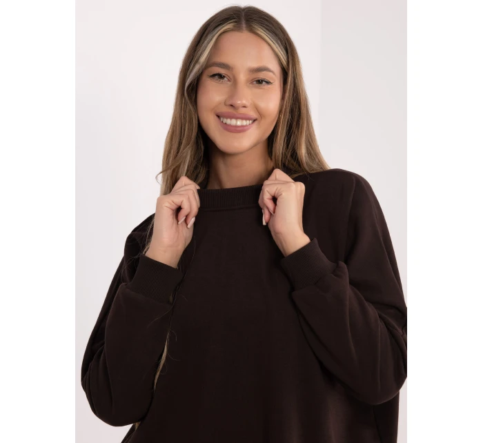 Sukienka RV SK model 21801814 ciemny brązowy - FPrice Sukienka RV SK model 21801814 ciemny brązowy - FPrice