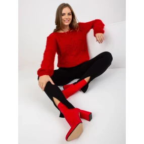 Dámský svetr TW SW BI 9030 08 tmavě červený Dámský svetr TW SW BI 9030 08 tmavě červený