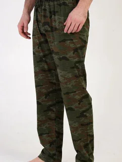 Pánské pyžamo kalhoty Army 4102 khaki - Gazzaz