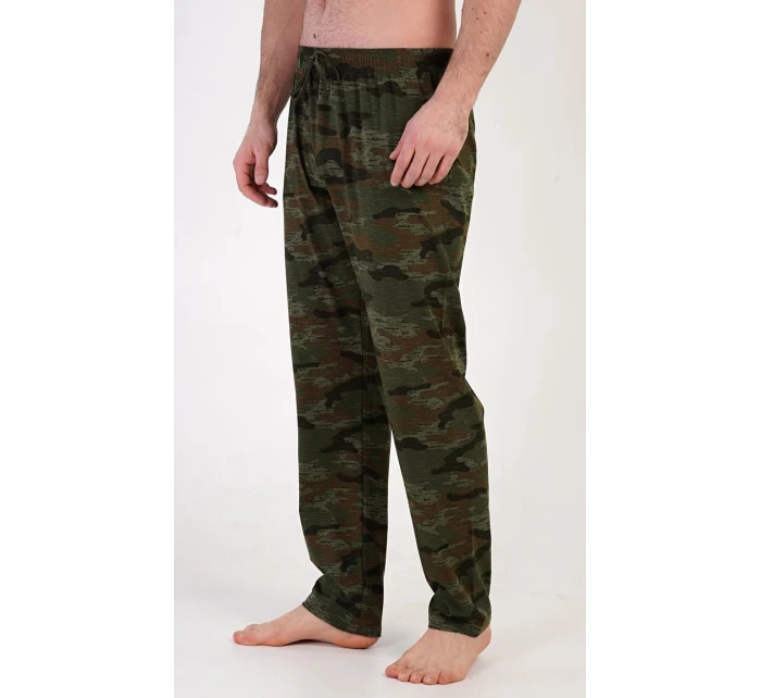 Pánské pyžamo kalhoty Army 4102 khaki - Gazzaz