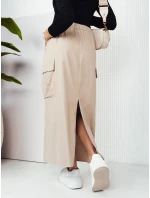 MERSALS světle béžová maxi sukně FashionStreet CY0446 MERSALS světle béžová maxi sukně FashionStreet CY0446