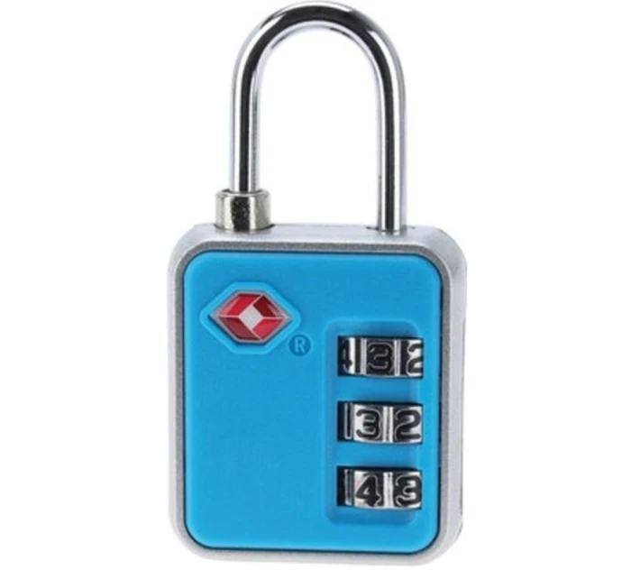 VISACÍ ZÁMEK NA KUFŘÍK PROWORLD MODRÝ