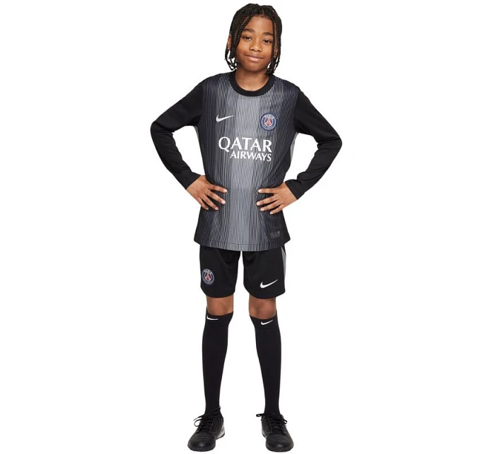 Nike PSG Goalkeeper Stadium dětské tričko 2025/26 černá HJ5267 010 Nike PSG Goalkeeper Stadium dětské tričko 2025/26 černá HJ5267 010