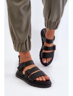 Dámské sandály z ekokože Big Star model 21653814 Černé - Big Star Shoes