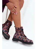 Dámské zateplené kotníkové boty v  Růžové model 21712494 - Artiker