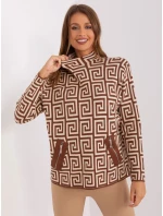 Sweter AT SW model 18955182 brązowy - FPrice Sweter AT SW model 18955182 brązowy - FPrice