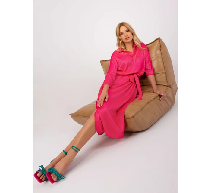 LK SK 509348 šaty.04 tmavě růžová