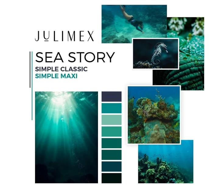 Kalhotky Sea Story Simple Maxi zelené - Julimex