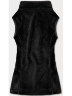 Černá plyšová dámská vesta model 17757845 - J.STYLE