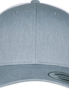 Flexfit 6606/6606T 6 panelová vintage kšiltovka "Trucker" 55.6606 heather grey/white