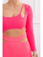 Sada s halenkou top růžová neonová Sada s halenkou top růžová neonová