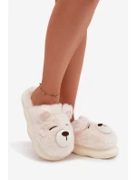 Kožešinové pantofle s motivem bílé model 21772446 - Boto Kožešinové pantofle s motivem bílé model 21772446 - Boto