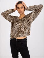 Halenka DHJ BZ černá a béžová model 17081421 - FPrice Halenka DHJ BZ černá a béžová model 17081421 - FPrice