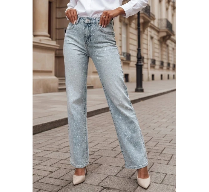 Dámské džínové kalhoty s kamínky DIAMONTI blue FashionStreet UY2475 Dámské džínové kalhoty s kamínky DIAMONTI blue FashionStreet UY2475