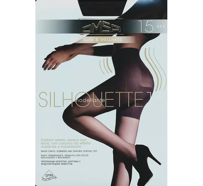 Dámské punčochové kalhoty Omsa Silhouette 15 den 5-XL Dámské punčochové kalhoty Omsa Silhouette 15 den 5-XL