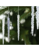 KŘIŠŤÁLOVÉ RAMPOUCHY ZÁVĚSNÁ DEKORACE 22CM 4KS