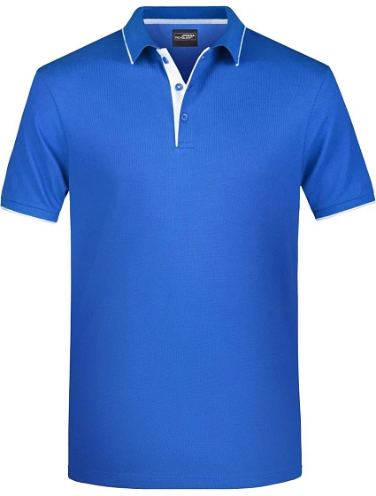 Daiber JN 728 Pánské piqué polo s kontrastní légou 02.0728 royal/white Daiber JN 728 Pánské piqué polo s kontrastní légou 02.0728 royal/white