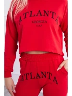 Atlanta tištěná sada červená