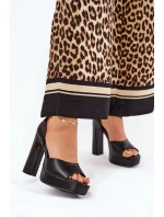 Dámské Sandály Na Podpatku A Platformě Eko Kůže Bílé model 21688865 - Boto