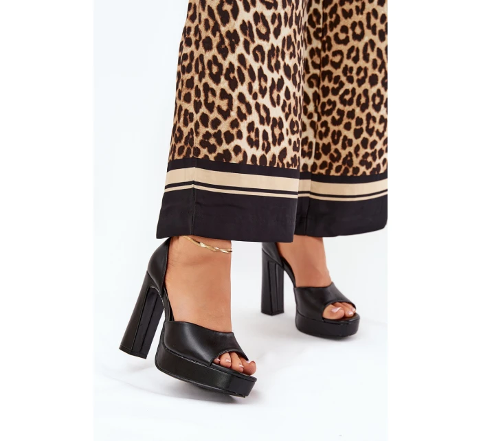 Dámské Sandály Na Podpatku A Platformě Eko Kůže Bílé model 21688865 - Boto