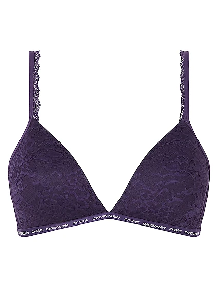 Dámská vyztužená podprsenka CK1 Lace-Light QF6199E-VOM - Calvin Klein