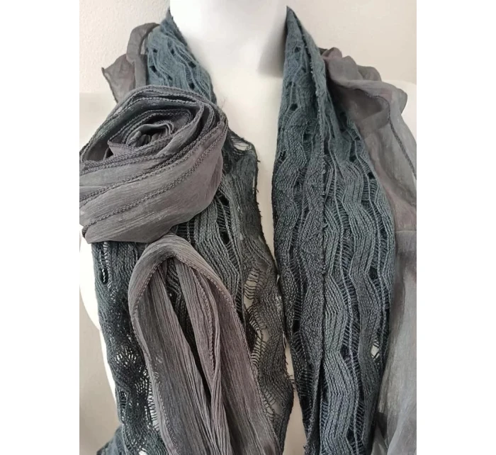 Dámská šála tmavě šedá - FPrice