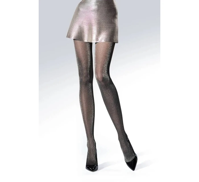 Metalické třpytivé punčocháče model 21776095 - Knittex