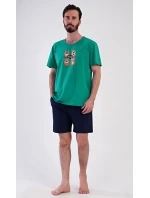 Pánské pyžamo šortky Méďa Happy Pánské pyžamo šortky Méďa Happy