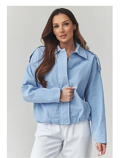 hřejivá kordová bunda model 225694 Makadamia