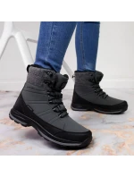 Zimní sněhové boty nepromokavé šedé DK Zimní sněhové boty nepromokavé šedé DK