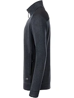 Daiber JN 862 Pánská pracovní bunda pletený fleece - Strong 02.0862 carbon melange/black Daiber JN 862 Pánská pracovní bunda pletený fleece - Strong 02.0862 carbon melange/black