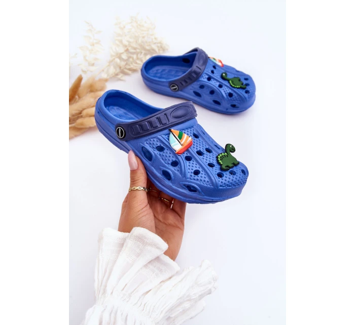 Dětské pěnové lehké sandály Crocs Modre model 21623877 - Boto