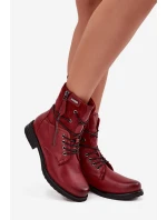 Dámské kotníkové boty Perfecto – bordó Dámské kotníkové boty Perfecto – bordó