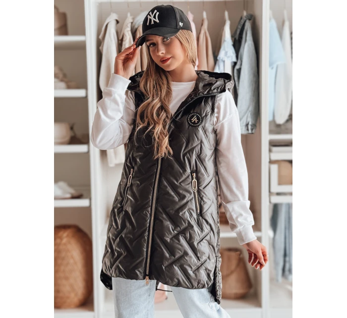 Dámská přechodná prošívaná vesta černá Dstreet model 21987067 - FashionStreet