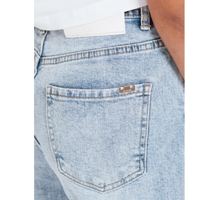 Dámské džíny s širokým žebrováním modré FashionStreet UY2794 Dámské džíny s širokým žebrováním modré FashionStreet UY2794