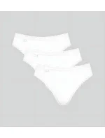 Dámské kalhotky Sloggi 24/7 Cotton Lace Tai C3P bílé Dámské kalhotky Sloggi 24/7 Cotton Lace Tai C3P bílé