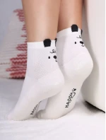 YOCLUB SKA-0178 Dívčí vyšívané ponožky 35-38