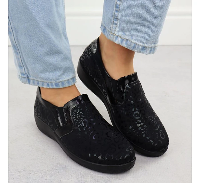 Dámské pohodlné nazouvací boty Unisoft 8910 v maskáčovém provedení