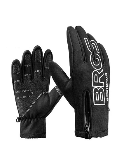 Rockbros zimní softshellové cyklistické rukavice 2XL